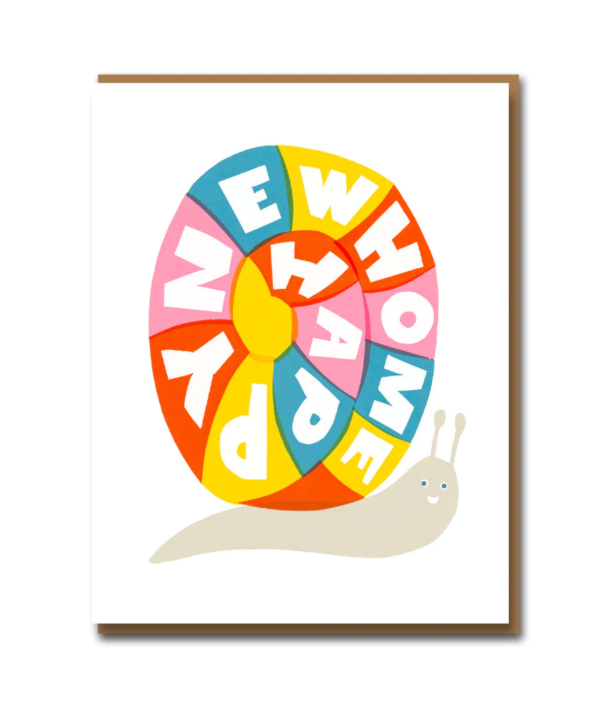 SUKIE - NEW HOME SNAIL | Greetings Card