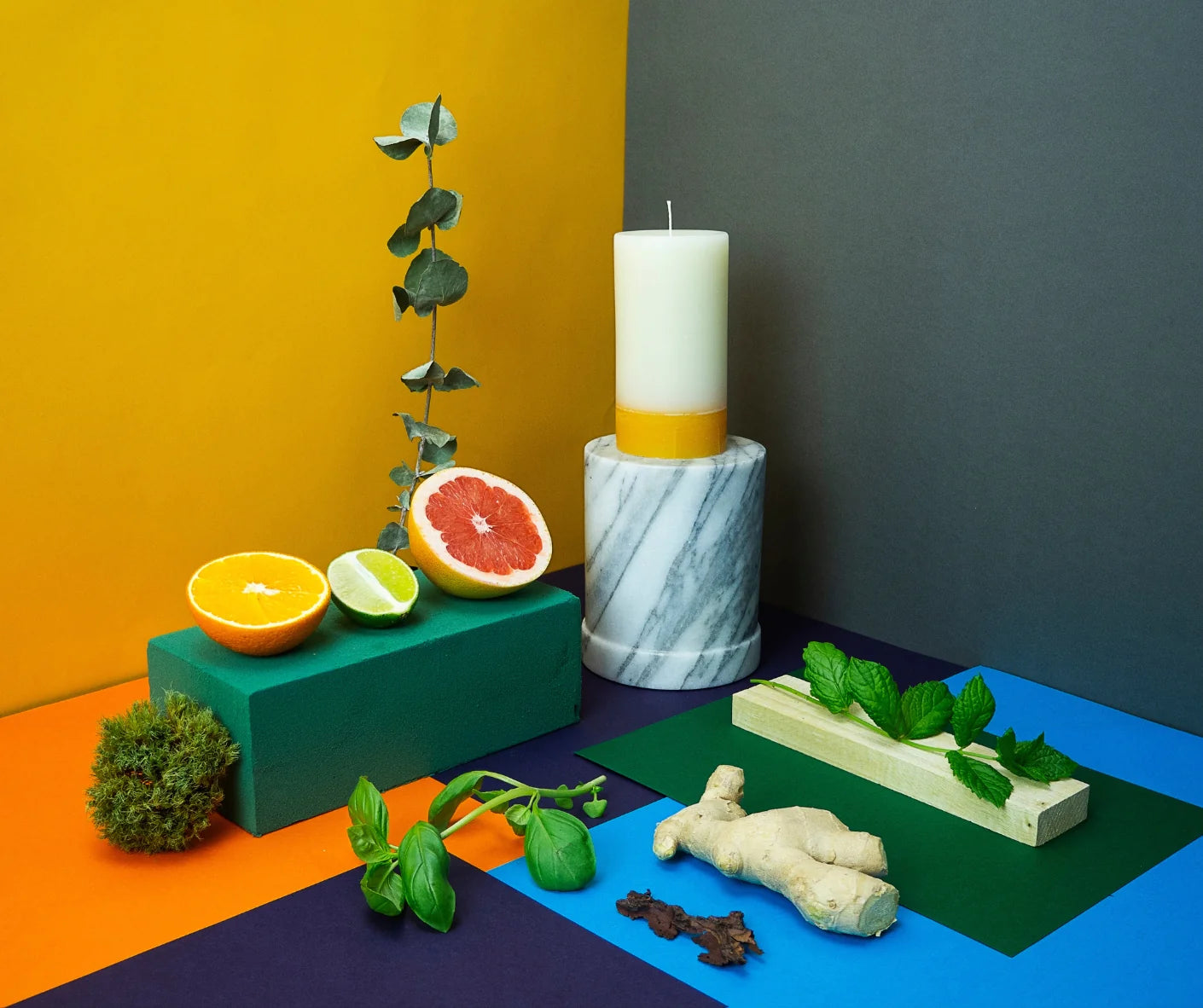 Ginger & Lime Pillar Candle
