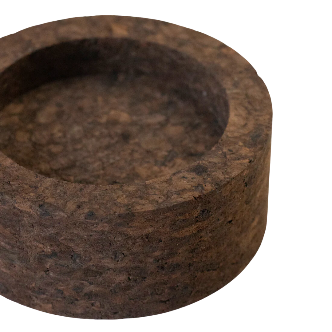 Eco Candle Holder | Smoked Cork
