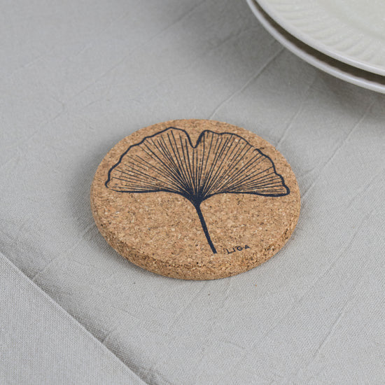 Cork Coaster | Gingko