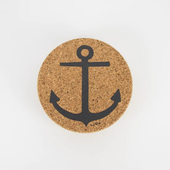 Cork Coasters | Anchor