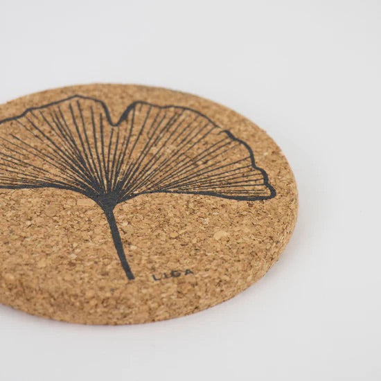 Cork Coaster | Gingko