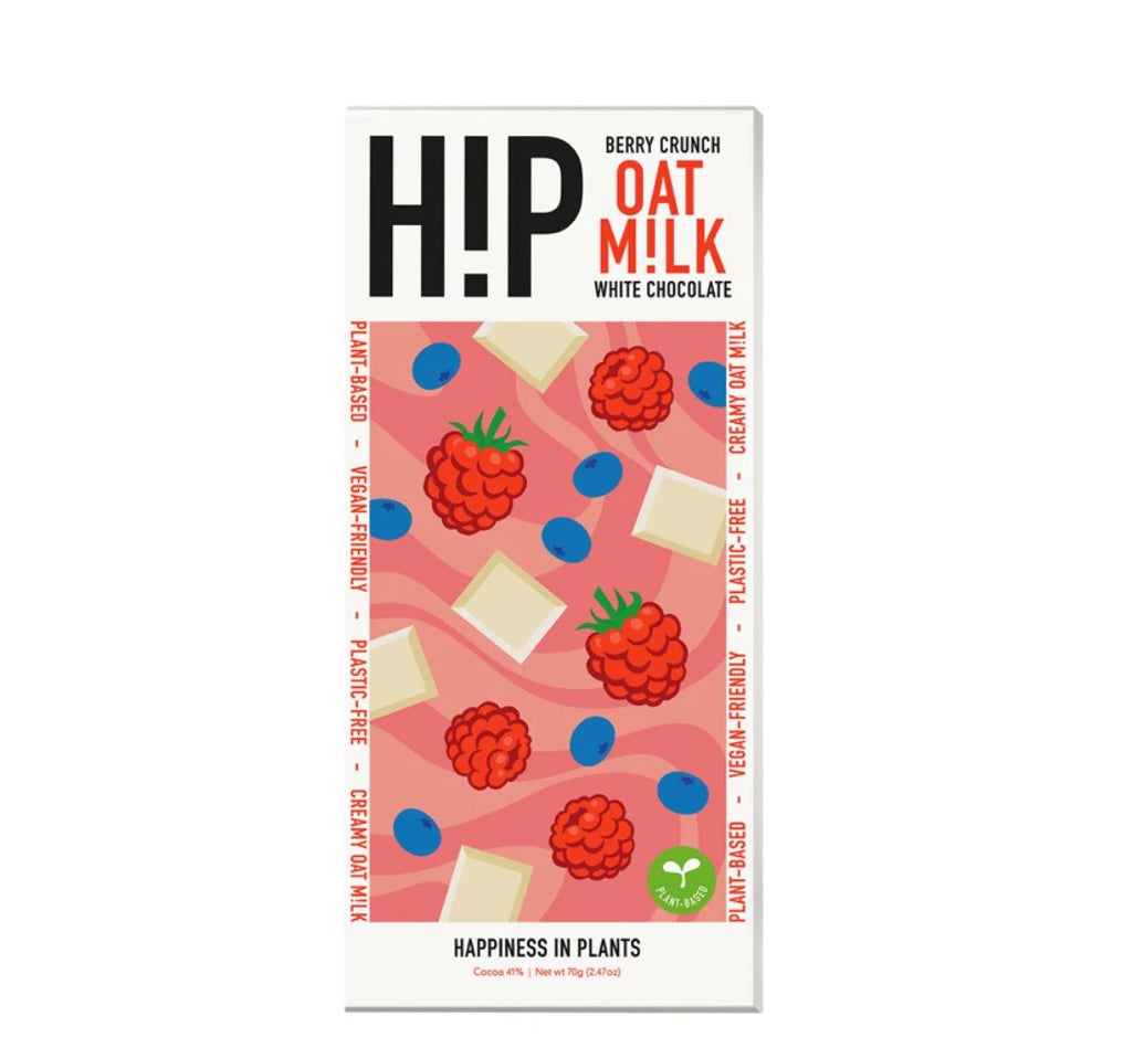 Oat M!lk Chocolate Bar | White Berry Crunch