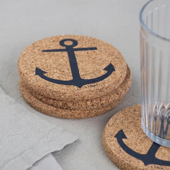 Cork Coasters | Anchor