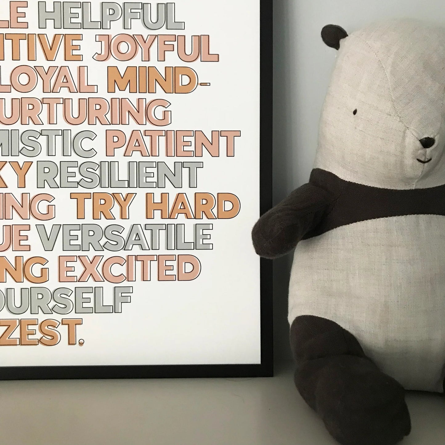 A to Z of Positivity - typographic print