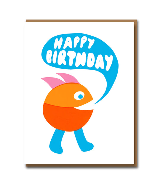 SUKIE MUNCH MAN | Birthday Greetings Card