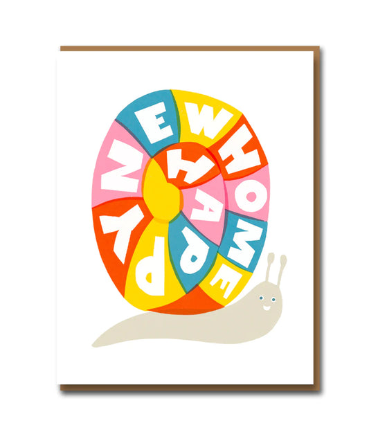 SUKIE - NEW HOME SNAIL | Greetings Card