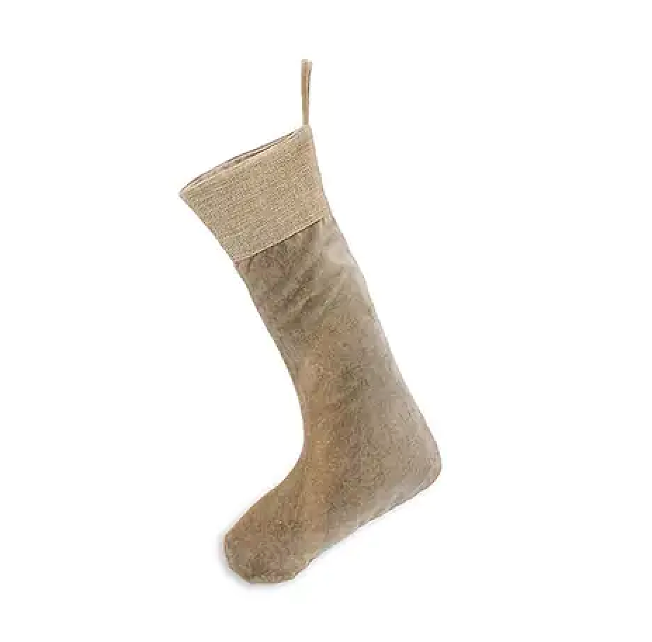 Karru Cotton Velvet Stocking - Light Grey