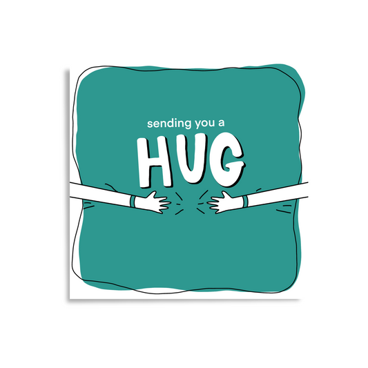 Sending you a hug | greetings card