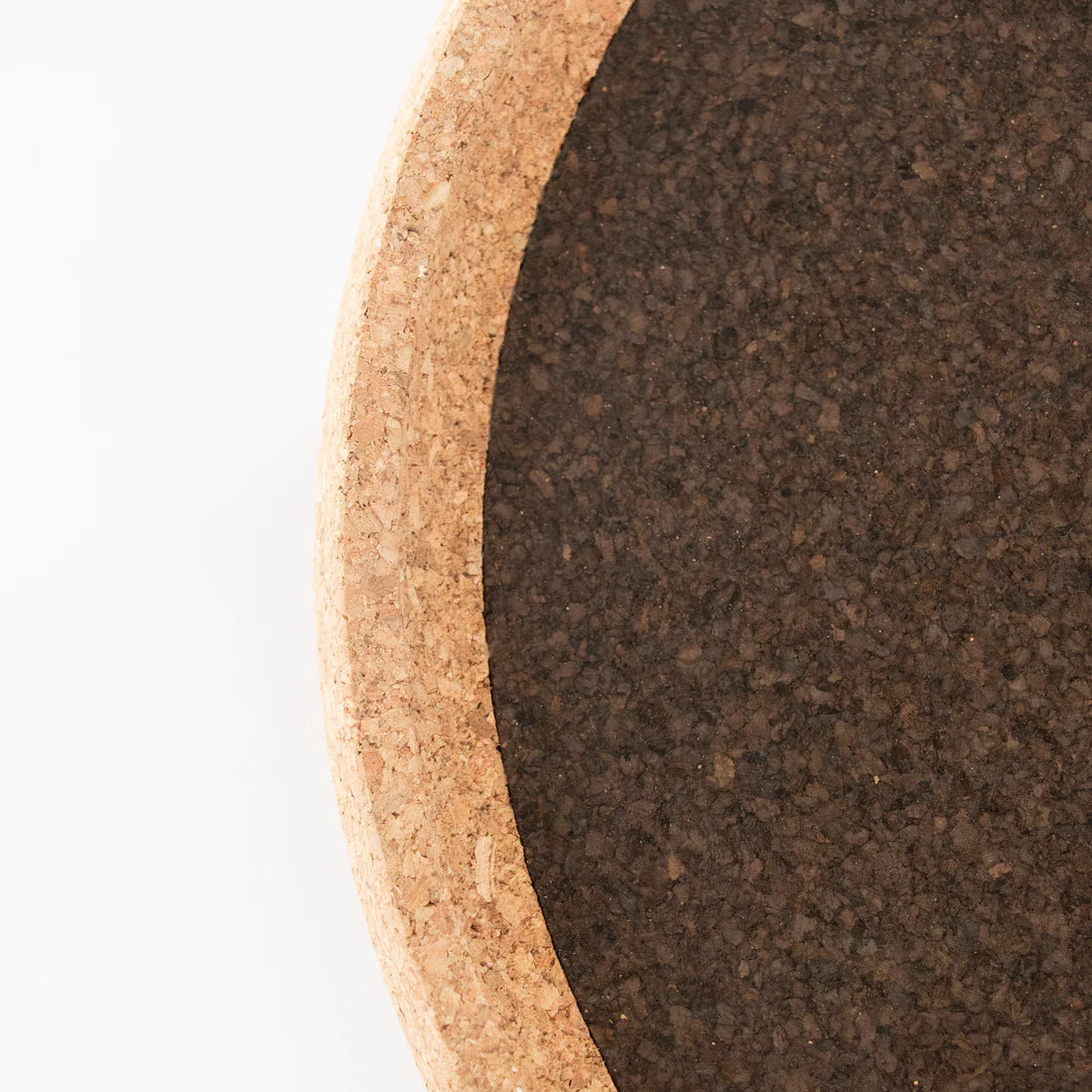 Smoked Cork | Round Tray