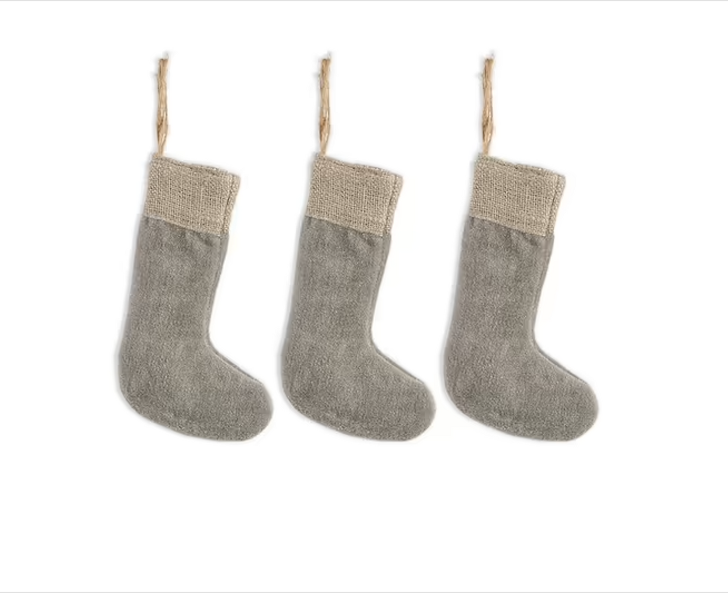 Karru mini Christmas Tree Stockings - grey