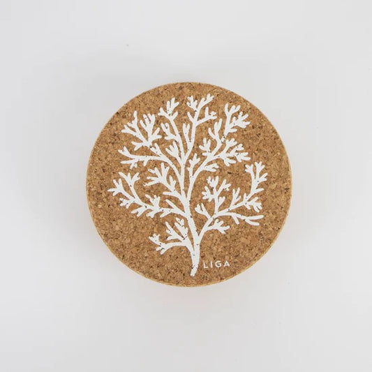 Cork  Coasters | Coral