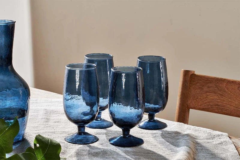 Indigo Water Glass