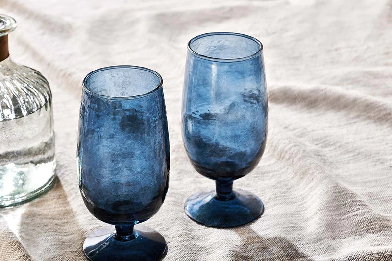 Indigo Water Glass