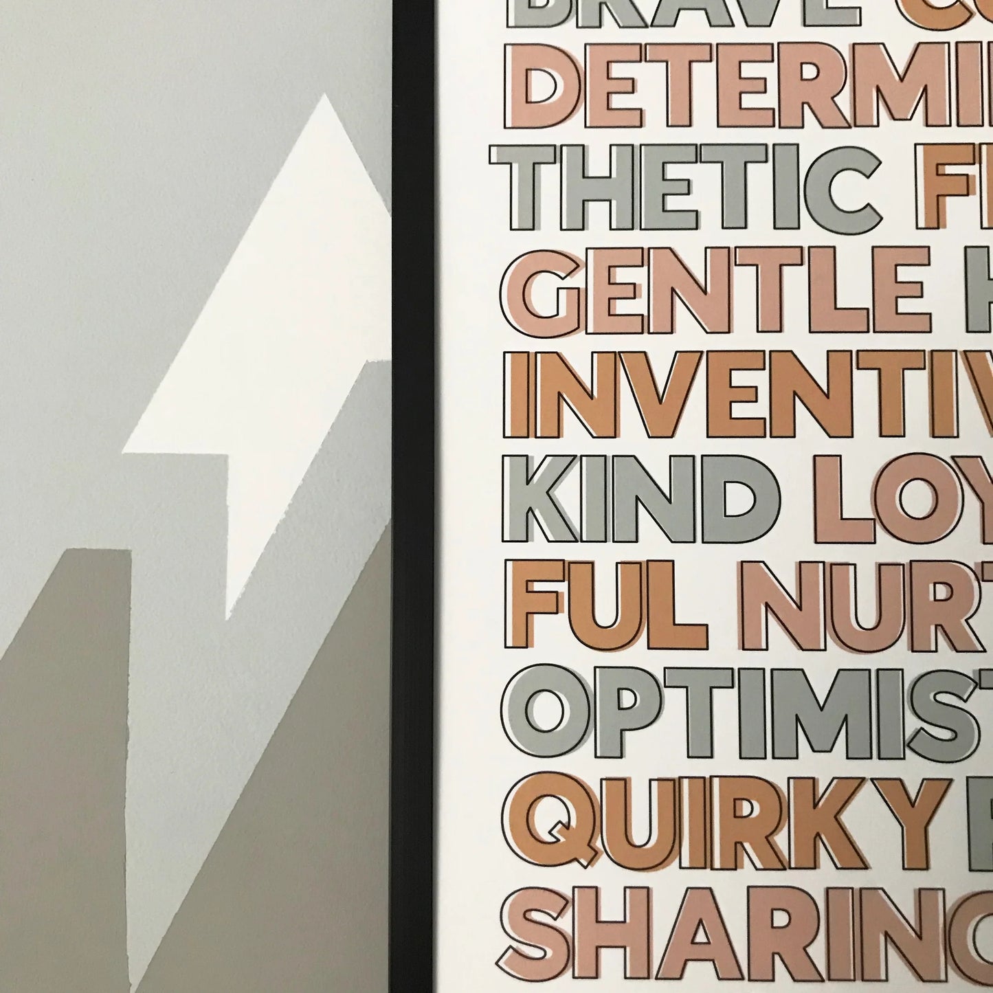 A to Z of Positivity - typographic print