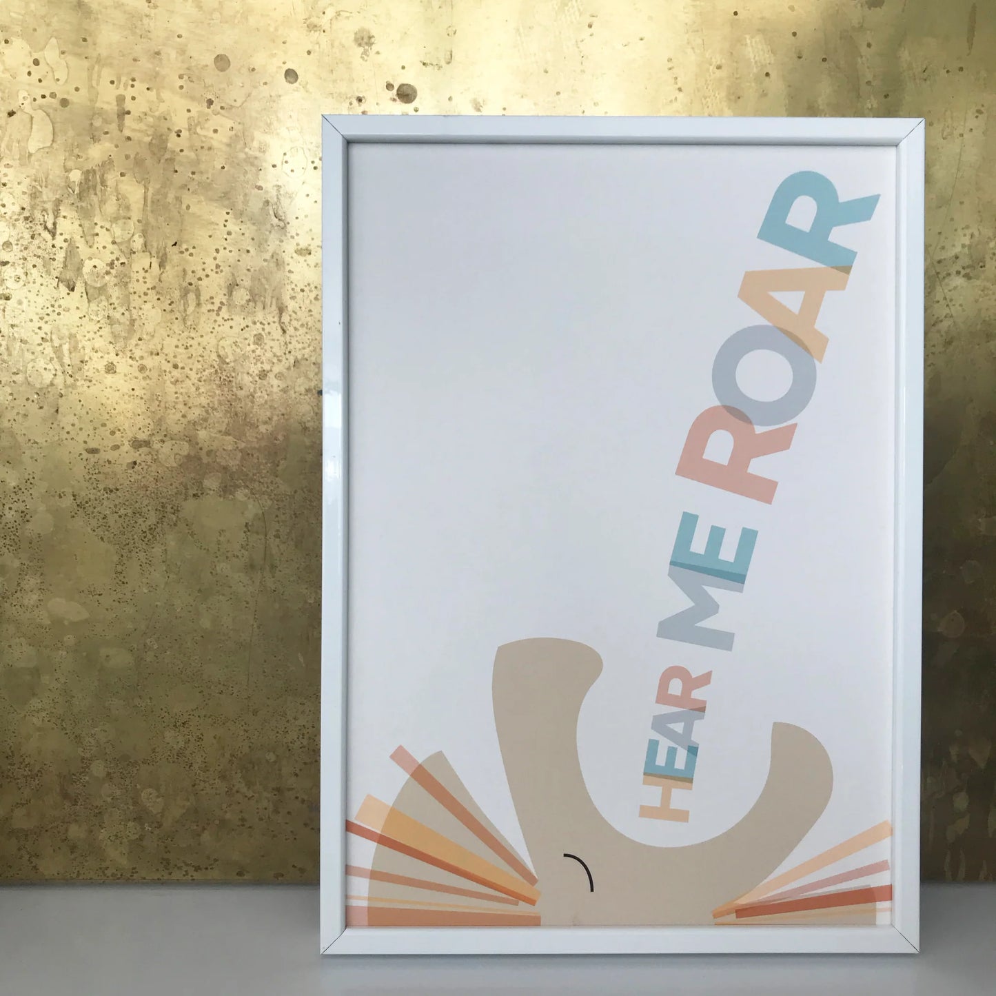 Hear Me Roar motivational print