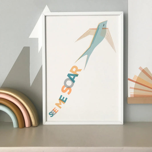 See Me Soar motivational print